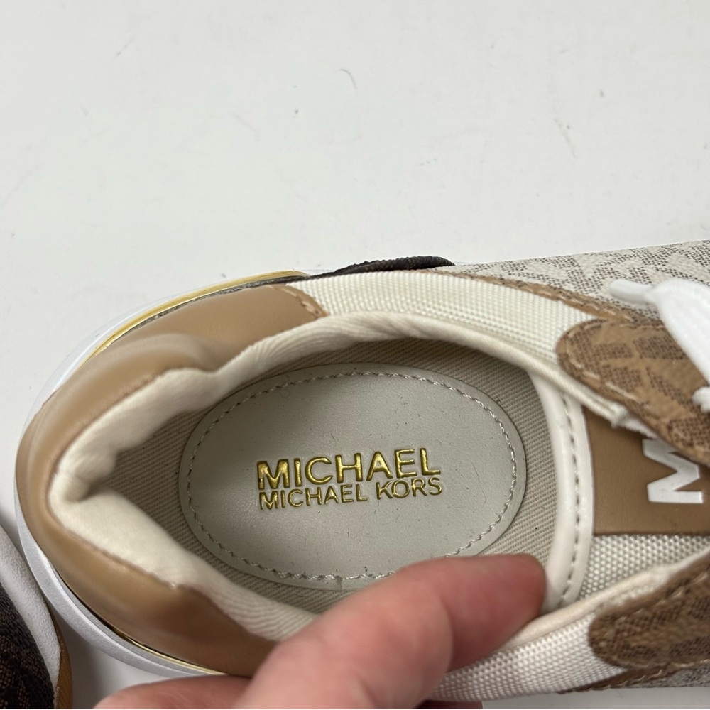 MICHAEL Michael Kors All Over Logo Print Sneakers Size 7.5 - Picture 10 of 12